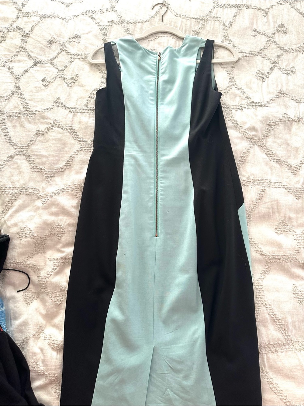 RACHEL Rachel Roy Mint and Black Colorblock Midi Sheath Dress - Picture 2 of 3
